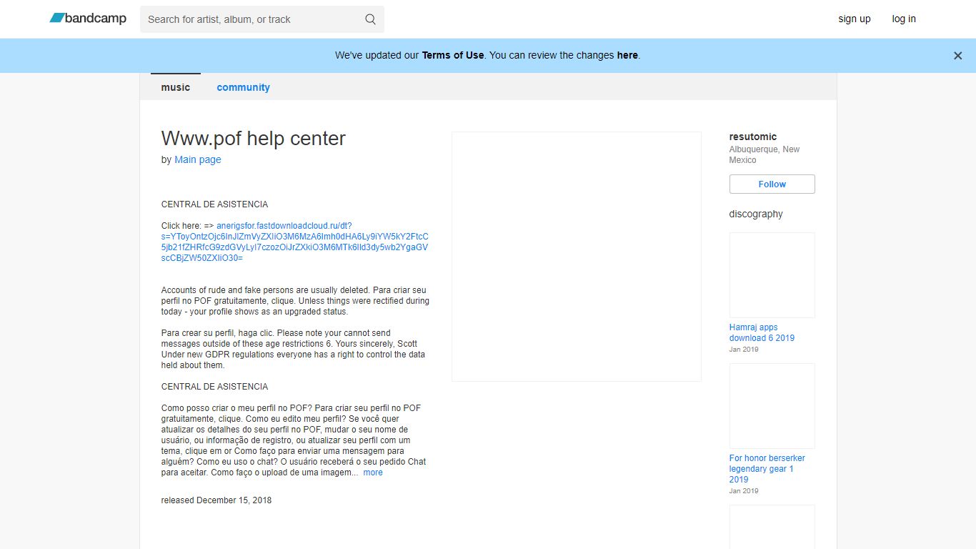 Www.pof help center | Main page | resutomic